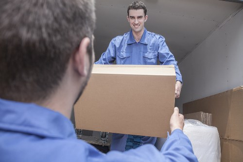 Safety-focused loading process inside a van