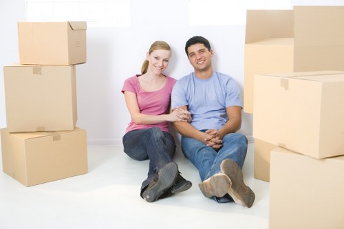 Moving day loading and transport support for a Colliers Wood property