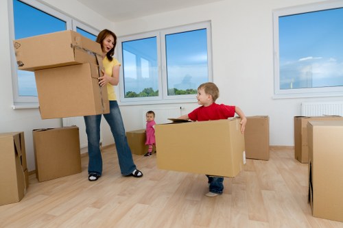 Protected home move with careful item handling and floor protection